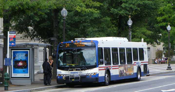 WMATA Metrobus New Flyer DE40LFR 6135